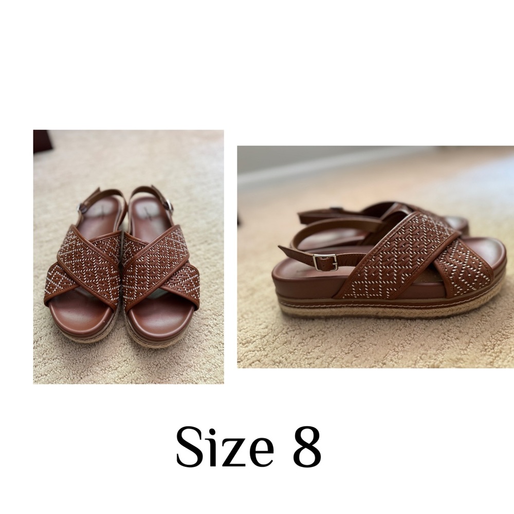 Brown Woven Sandals
